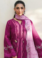 QPrints By Qalamkar Embroidered Jacquard Weaved 3 Piece Unstitched Suit QLM25QP D-QW-1B JORIS